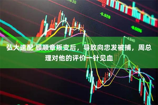 弘大速配 顾顺章叛变后，导致向忠发被捕，周总理对他的评价一针见血